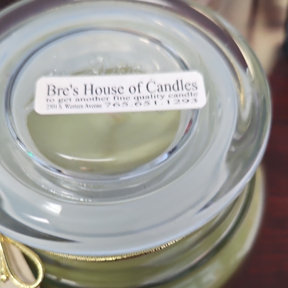 Green Candle Holder Accent
